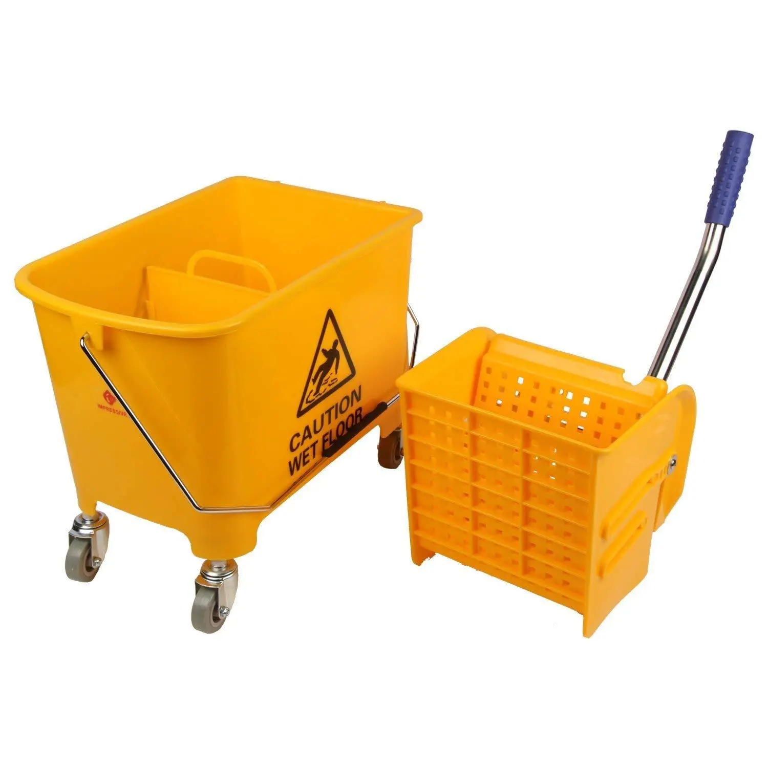 Single Bucket Wringer Trolley Mini Mop Bucket Wringer Trolley [1 Piece] 5
