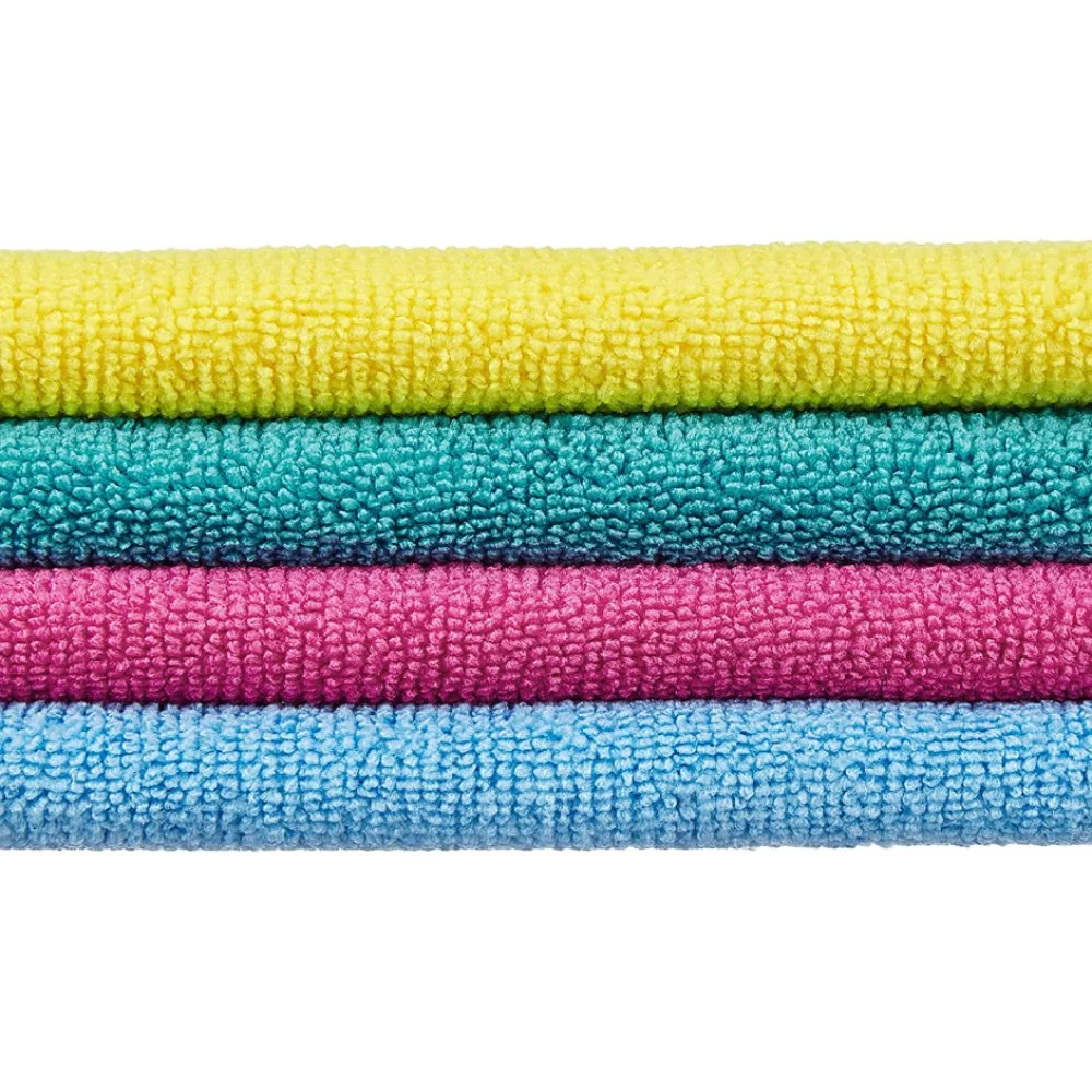 Microfiber Cleaning Cloths Multicolour – Highly Absorbent, Lint and Streak Free, Multi -Purpose Wash Cloth for Kitchen, Car, Window [40 Piece] 2