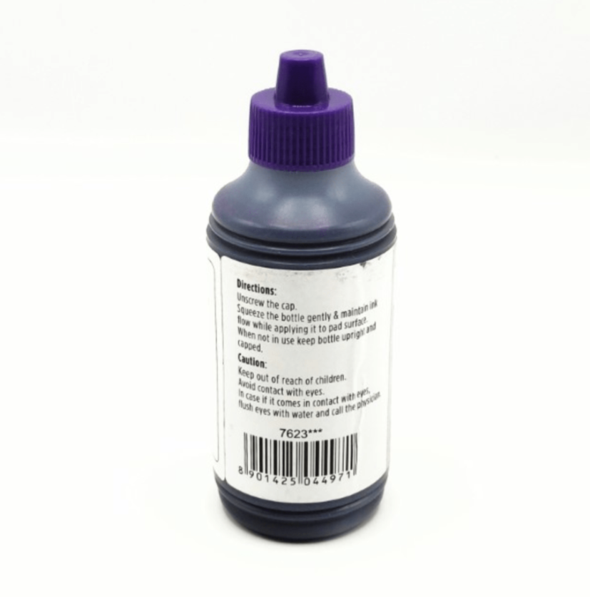 Camlin Kokuyo - Rubber Stamp Pad Ink - 100ml Violet  (pack of 5) 2