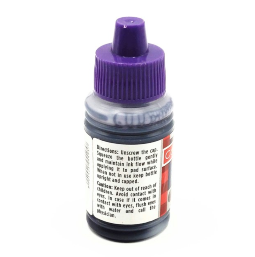 Camlin Kokuyo - Rubber Stamp Pad Ink - 25ml Violet  (pack of 5) 2