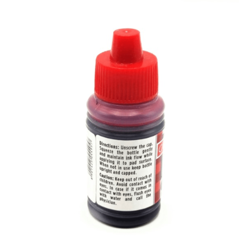 Camlin Kokuyo - Rubber Stamp Pad Ink - 25ml Red (pack of 5) 2