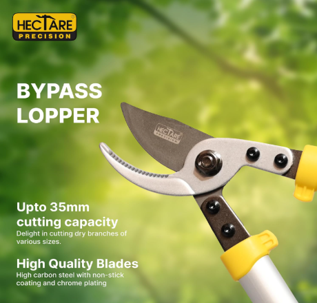HECTARE Heavy Duty Loppers - 35mm Cutting Capacity Tree Branch Cutter. Precision Bypass Lopper for Gardening, Landscaping, and Tree Pruning with Metal(HECTARE Heavy Duty Loppers - 35mm Cutting Capacity) 2