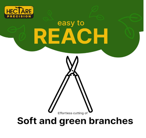 HECTARE Heavy Duty Loppers - 35mm Cutting Capacity Tree Branch Cutter. Precision Bypass Lopper for Gardening, Landscaping, and Tree Pruning with Metal(HECTARE Heavy Duty Loppers - 35mm Cutting Capacity) 4