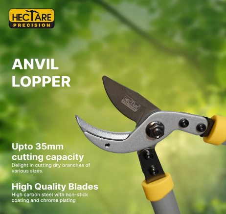 HECTARE Precision Loppers - Heavy Duty Tree Branch Cutter, 35mm Cut, Anvil Design. Durable Tree Trimmer for Gardening, Pruning Small Branches & Stems.(HECTARE Precision Loppers - Heavy Duty Tree Branch) 5