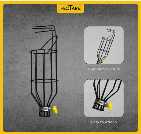 Hectare Multi-Purpose Small Fruit Picker & Plucker Basket | Ideal for Lemon, Chiku, Sapota and Amla Harvesting | Lightweight Manual Gardening Tool | D(Hectare Multi-Purpose Small Fruit Picker & Plucker) 2