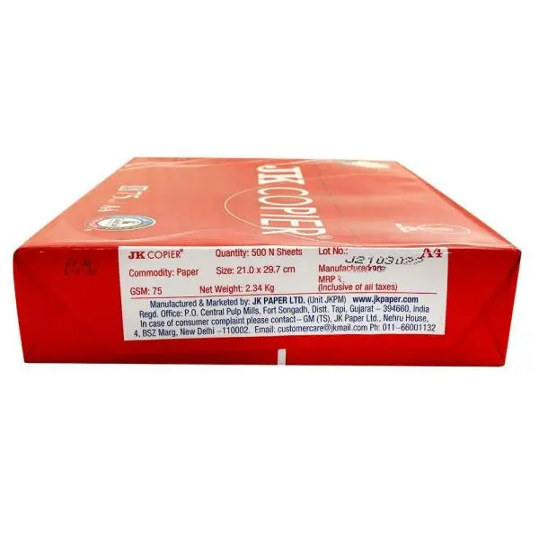 JK Copier Paper – A4 Size, 75 GSM, 1 Ream, 500 Sheets 4
