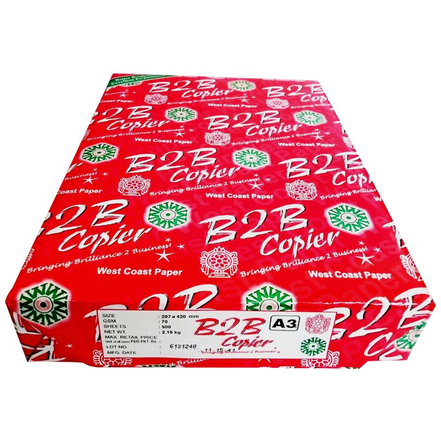 B2B A3 Size Copier Paper 70 GSM 500 Sheet 1 Ream 3