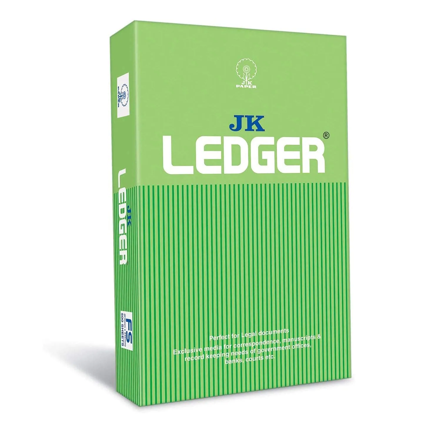 JK Ledger Paper FS 80 gsm (500 sheet) 1 Ream, 500 Sheets Legal Size Paper ECO TREE FRIENDLY, 500 SHEETS, Office School Drawing Jam Free Paper 2