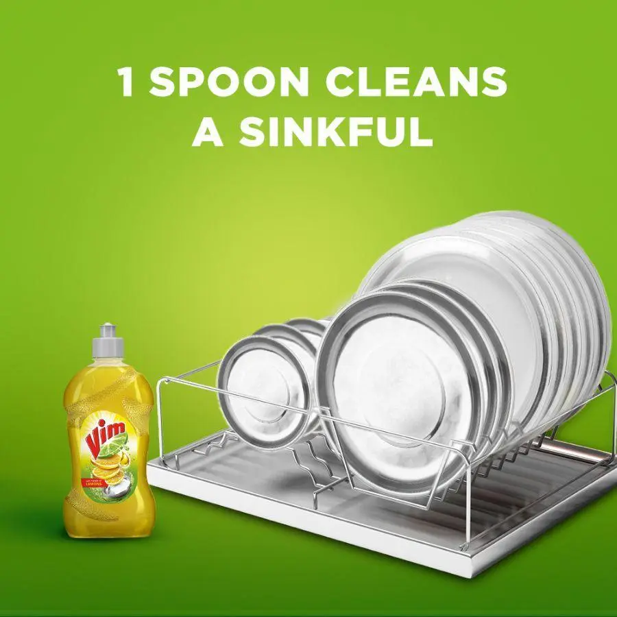 Vim – Dishwash Liquid Gel Bottle Lemon (250 ml) [Pack of 10](Vim – Dishwash Liquid Gel Bottle Lemon (250 ml) ) 3