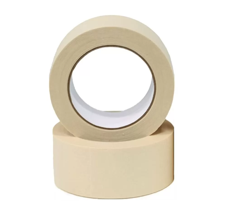 Adhesive Masking Tape 48mm (2 Inch) x 25 Meter | Premium Crepe Paper Writable Masking Tape – Residue Free (Pack of 10) 4