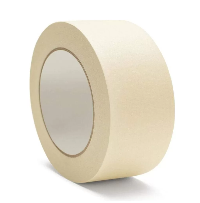 Adhesive Masking Tape 48mm (2 Inch) x 25 Meter | Premium Crepe Paper Writable Masking Tape – Residue Free (Pack of 5) 2