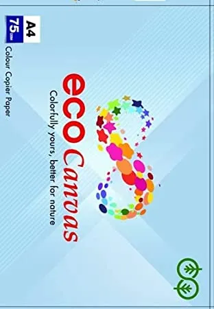 Eco Canvas A4 75 gsm (Pink, 500 sheet) SheetsA4 Size Paper ECO TREE FRIENDLY, 500 SHEETS, Office School Drawing 3