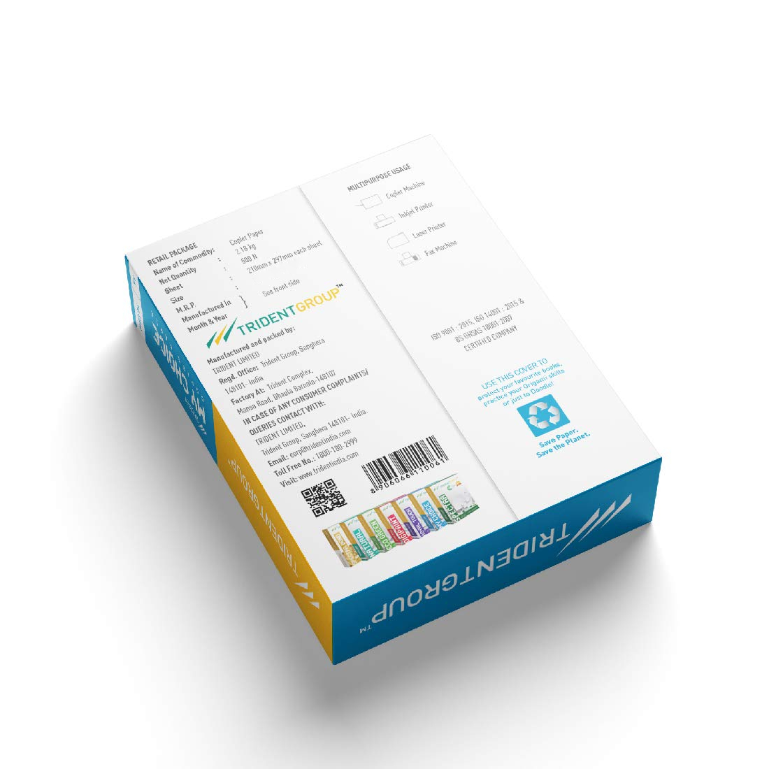Trident My Choice A4 70 gsm 1 Ream, (500 sheet) Copier Paper 3