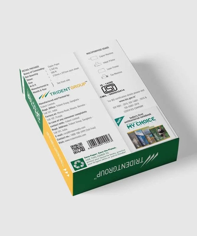 Trident Spectra A4 Copier Paper 75 GSM 500 Sheets Premium Multipurpose Paper 2