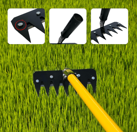 HECTARE Deep Root Weeder Cultivator Head (8-Inch) | Heavy Duty Metal Garden Tool for Root Removal | Essential Agriculture Equipment for Tilling and We(HECTARE Deep Root Weeder Cultivator Head (8-Inch) ) 4