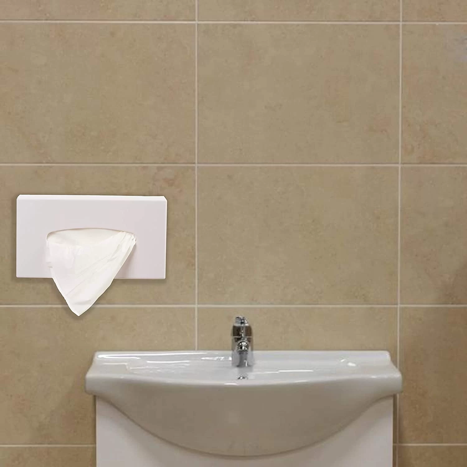 Rectangle Tissue Paper Dispenser, 22x13x4.8 cm [10 Piece] 3