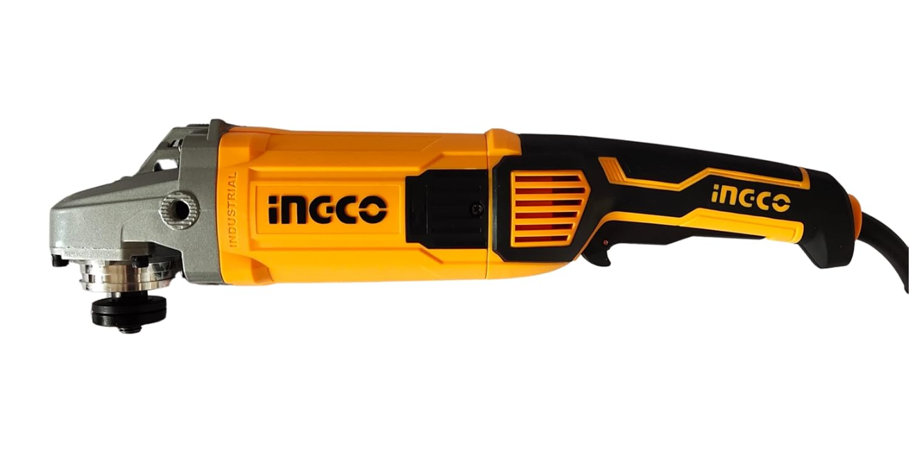 INGCO AG150018 Industrial Angle Grinder 1500 Watt Corded 11000 RPM Speed Tool 125mm Grinding Machine M14 Spindle Thread Ideal for Polishing Cutting 2