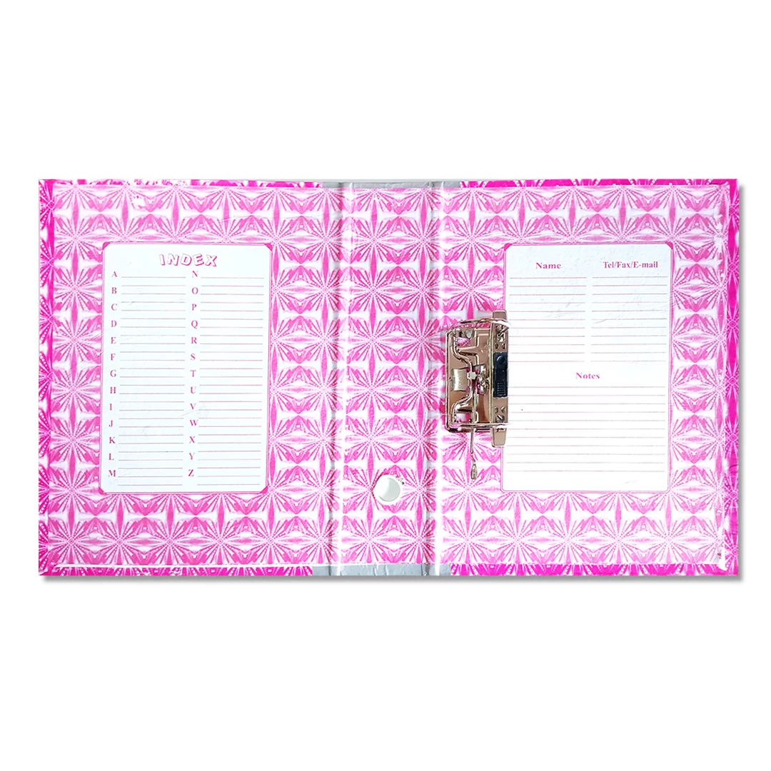 Cardboard Office Lever Arch Binder Box File Folder Laminated Box File Best for A4, Legal, Letter Size (Pink) " PACK OF 5 " 3