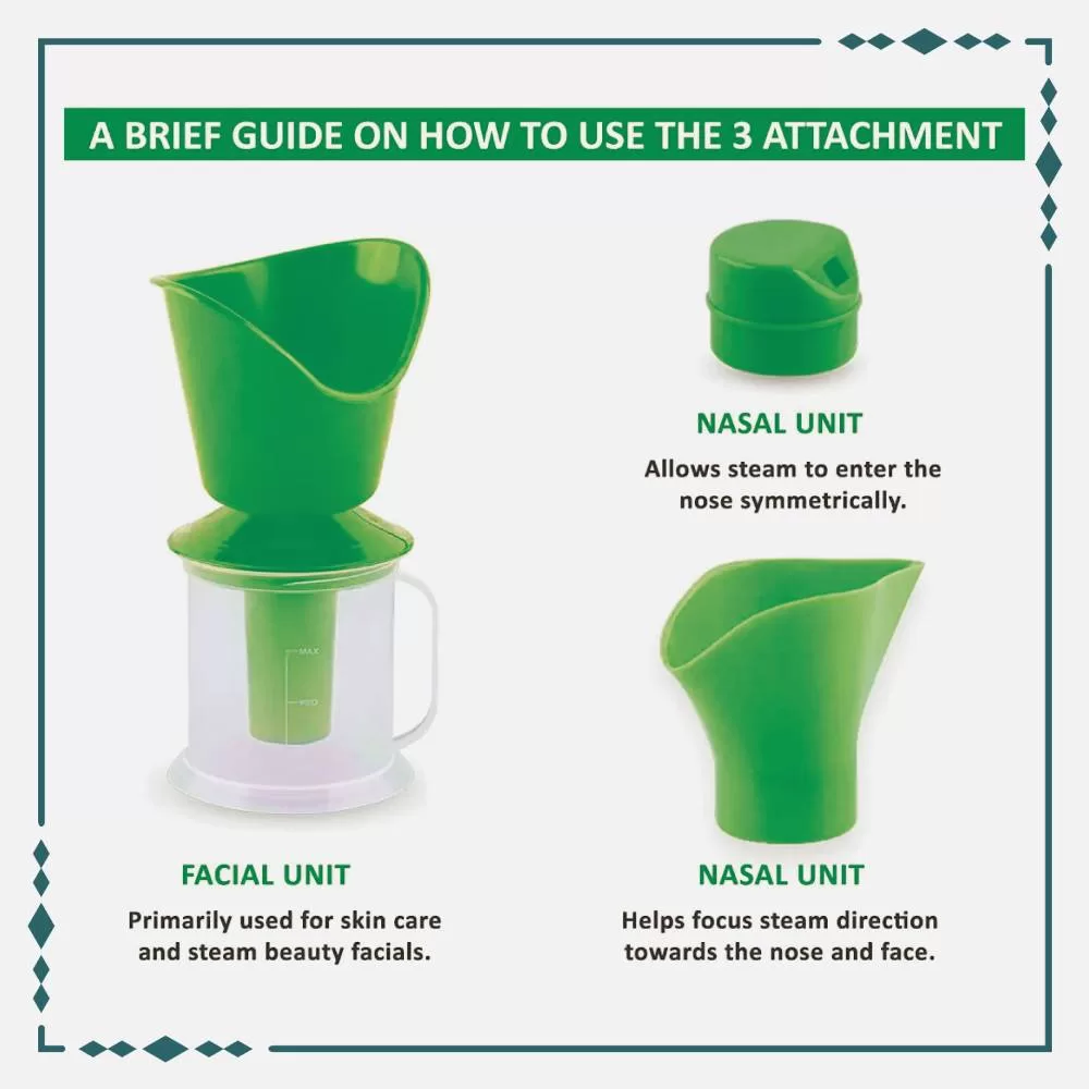 Aurent Breath Easy 3 In 1 Steamer (Green) 2
