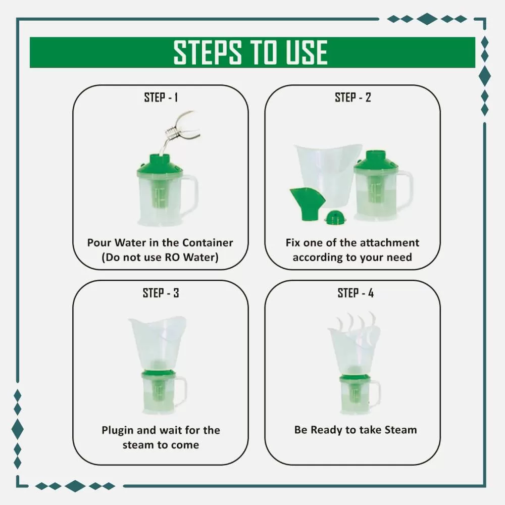 Aurent Breath Easy 3 In 1 Steamer (Green) 3