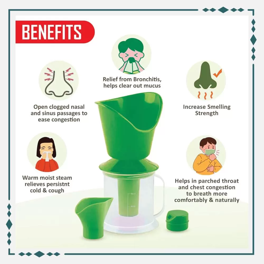 Aurent Breath Easy 3 In 1 Steamer (Green) 4