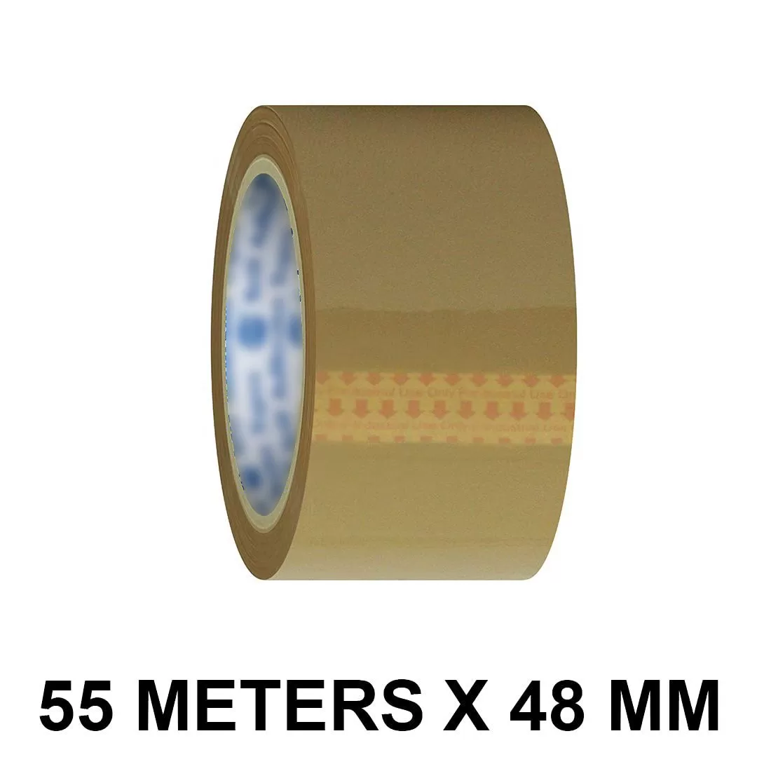 Adhesive Brown Tape | 2 Inch (48 MM) x 55 Meters | Self-Adhesive Packaging Tape(pack of 4) 2