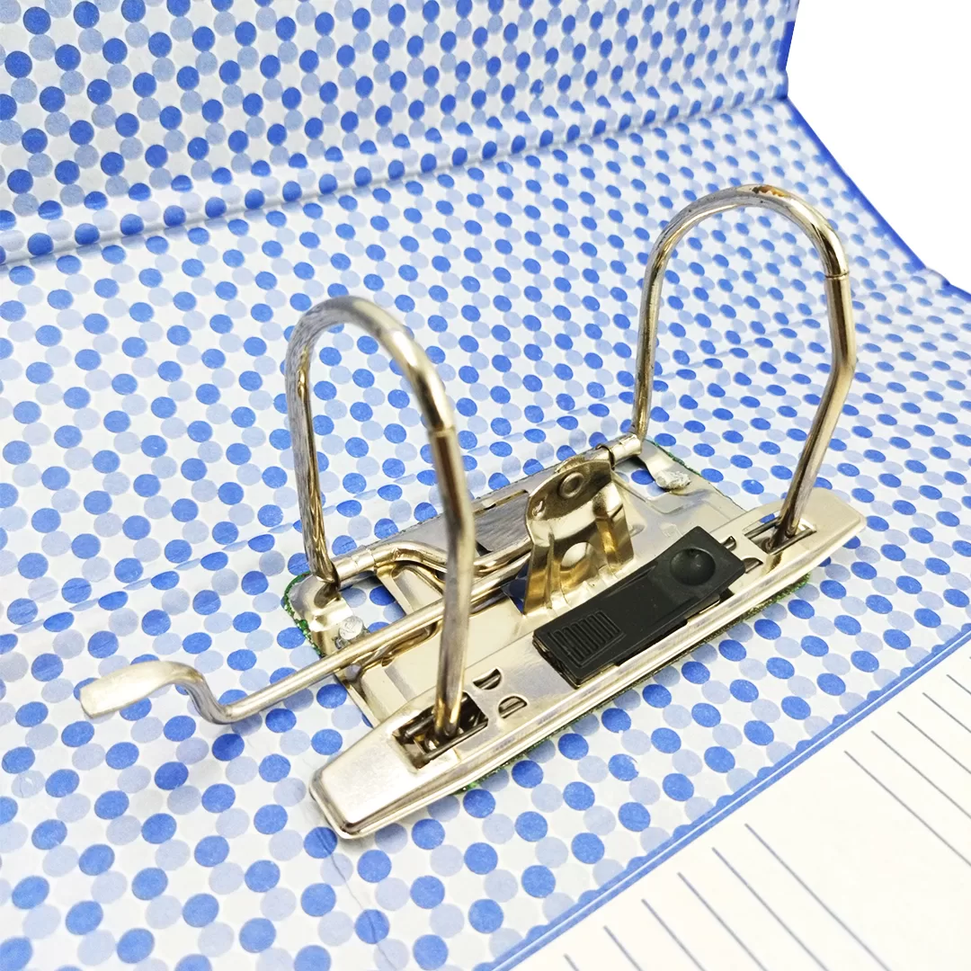 Laminated Office Lever Box File, Blue Document Organizer for A4 Legal and Letter Size Papers(pack of 5) 3