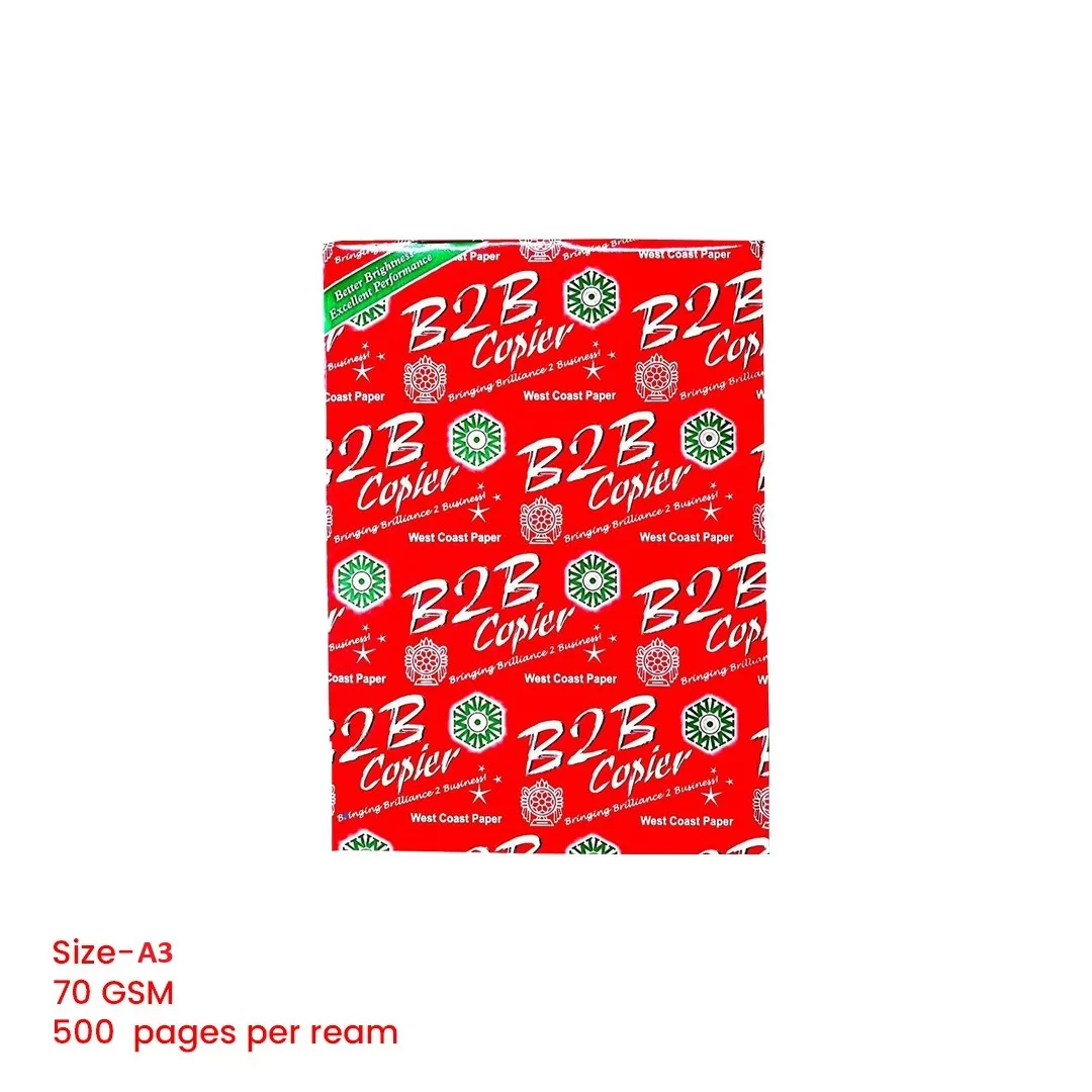B2B A3 Size Copier Paper 70 GSM 500 Sheet 1 Ream – (Pack of 10)(A3 Size Copier Paper 70 GSM ) 2