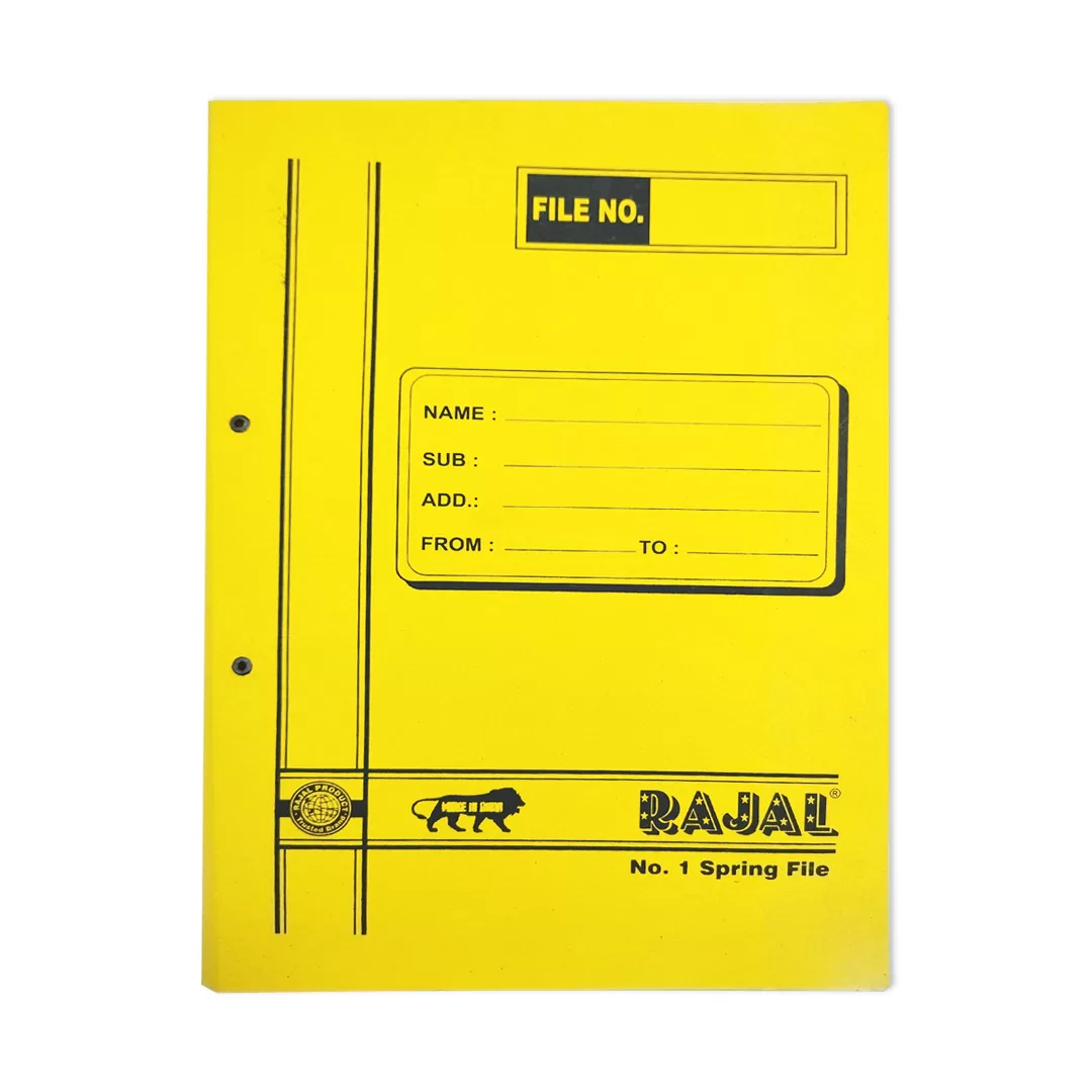 Rajal No.1 Spring File Combo – Pack of 10 2