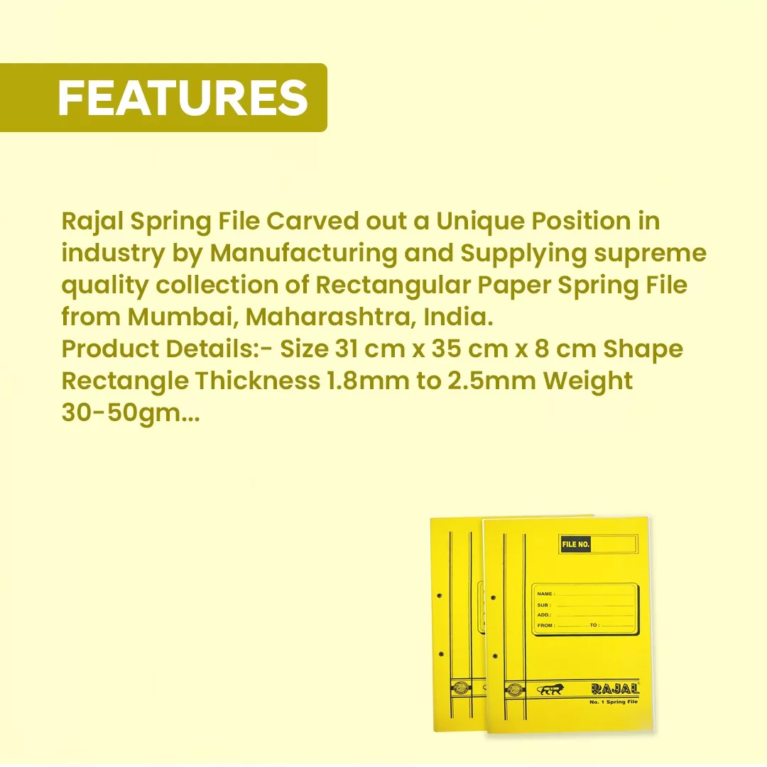 Rajal No.1 Spring File Combo – Pack of 10 4
