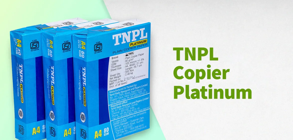 TNPL Platinum Copier Paper 80 GSM A4 Size 500 Sheet 1 Ream(‎TNPL Platinum A4 80 gsm) 3