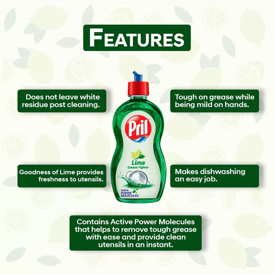 Pril Lime Dishwashing Liquid 425 ml – Pack of 2 4