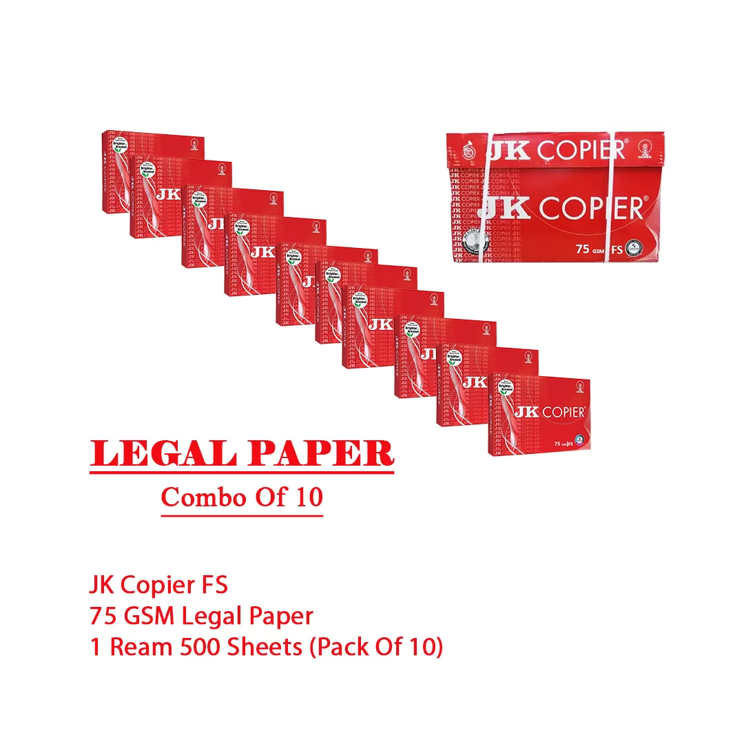 JK Copier FS 75 GSM Copier Paper 1 Ream 500 Sheets – (Pack of 10) 2