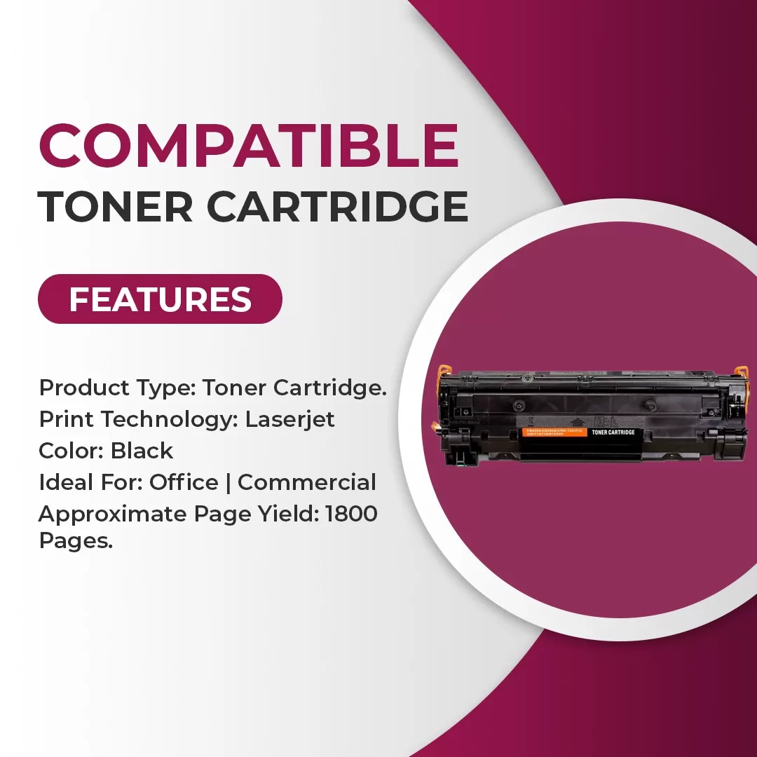 Compatible Toner Cartridge 35A/912A/925A/85A (Bubble Pack) – Pack of 2 5