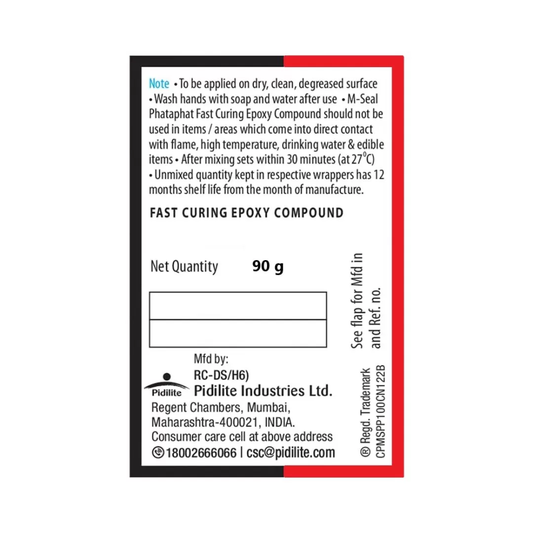 Pidilite M-Seal Regular Epoxy Compound (90g) – 10 Piece 3