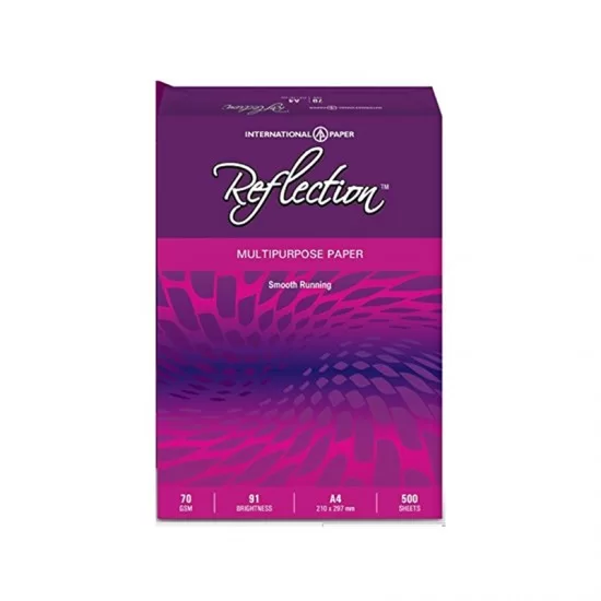 Reflection A4 Copier Paper | 70 GSM | 10 Ream – 5000 Sheets | Bright White & Smooth Finish | Office & Home Use(pack of 10) 2