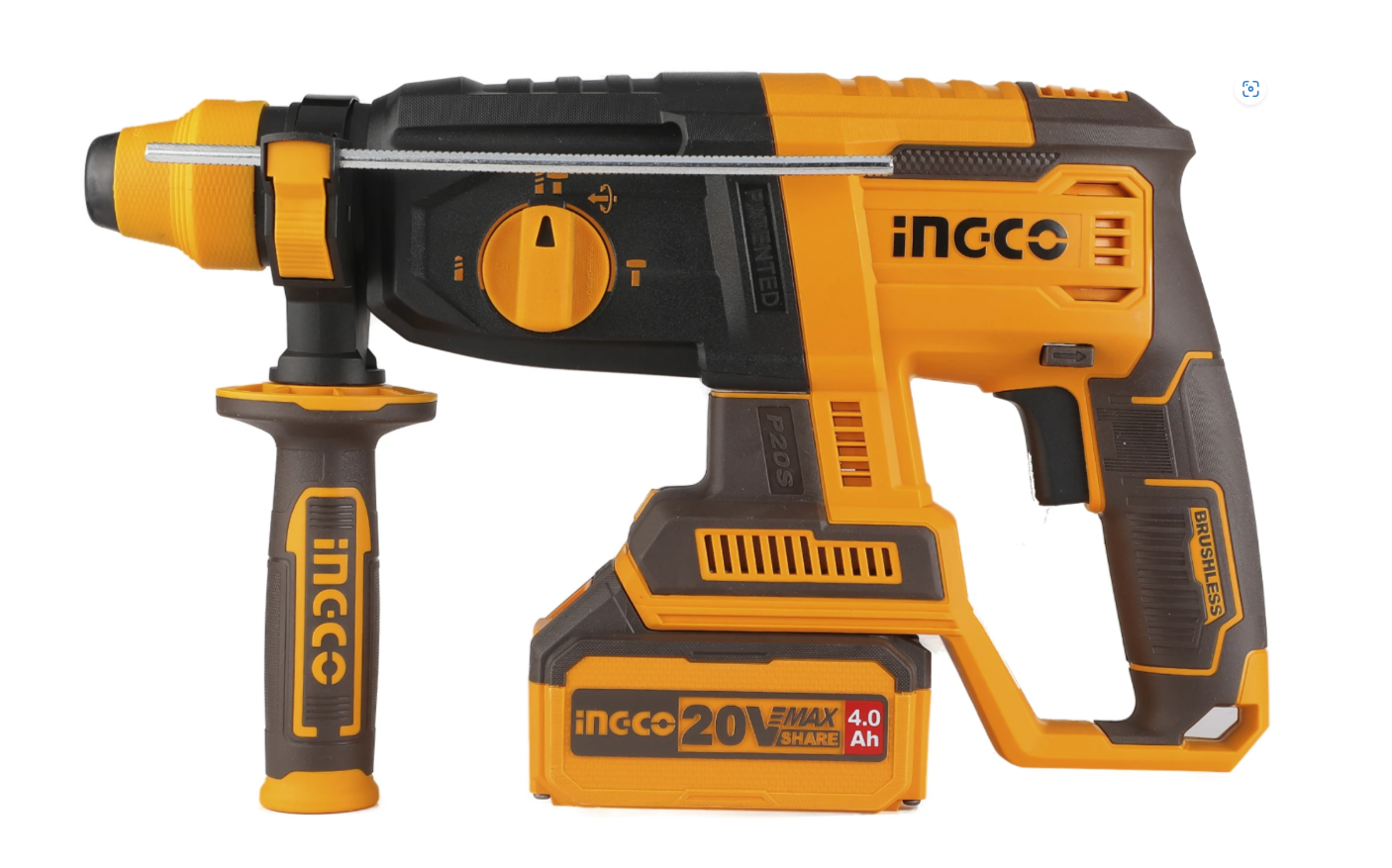 INGCO Cordless CRHLI202287 Rotary Hammer Drill (26 mm Chuck Size, 600 W) 2