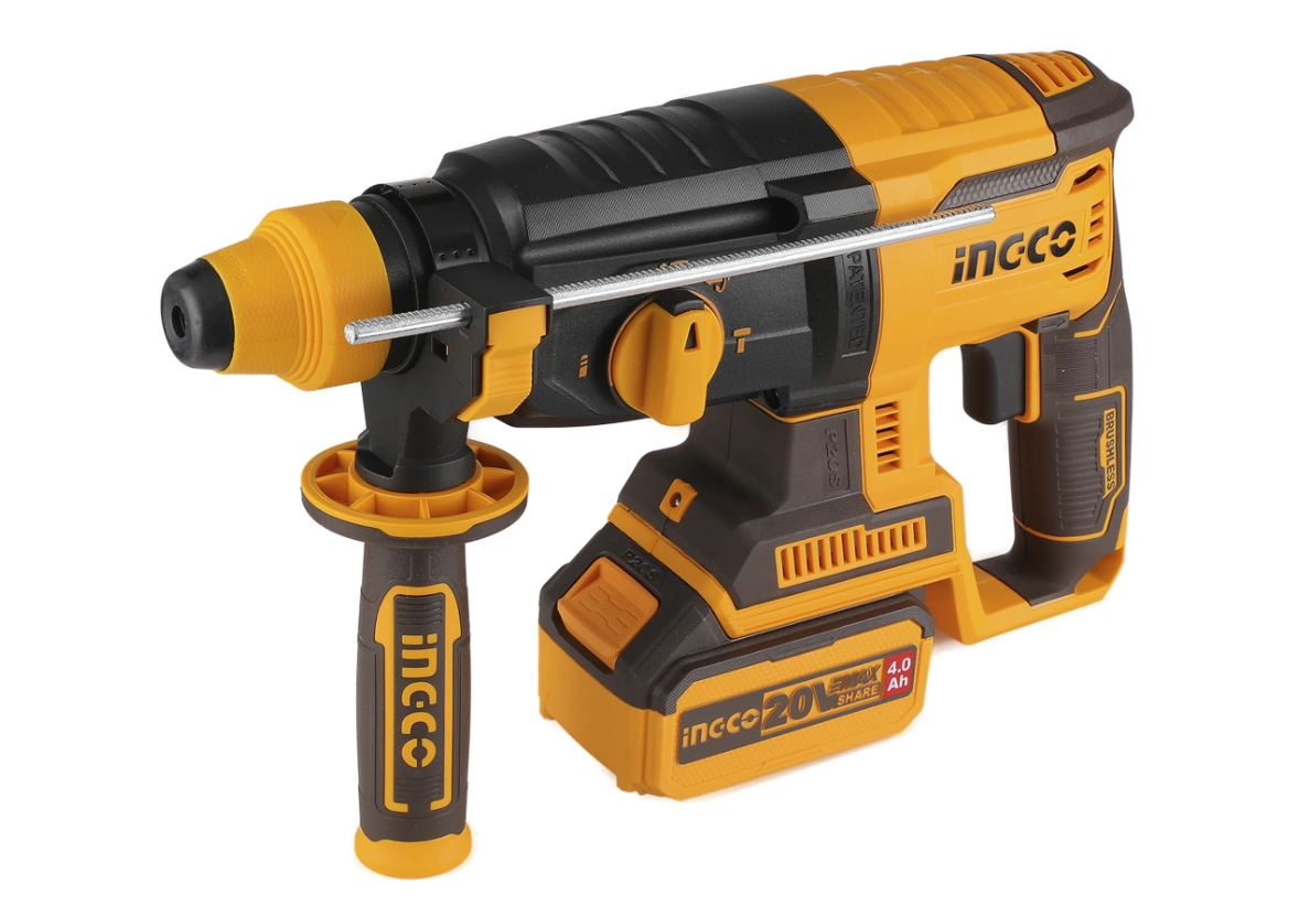 INGCO Cordless CRHLI202287 Rotary Hammer Drill (26 mm Chuck Size, 600 W) 3
