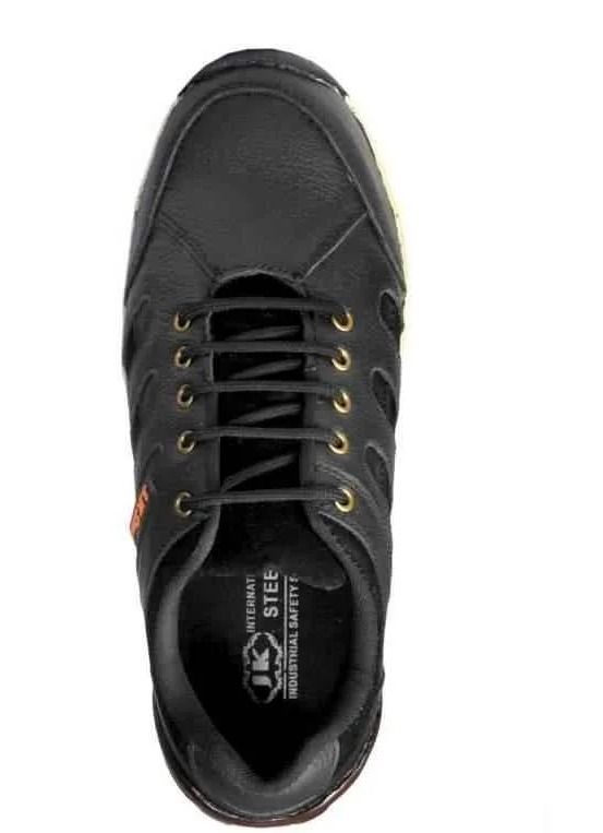 JK Steel JKPI003BK Steel Toe Work Safety Shoes, Size: 6 3