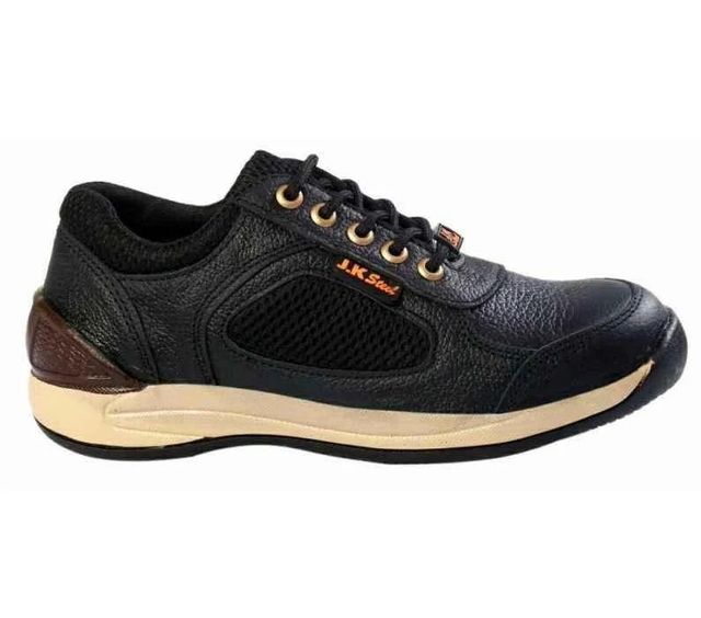 JK Steel JKPI005BK Steel Toe Black Work Safety Shoes, Size: 8 2