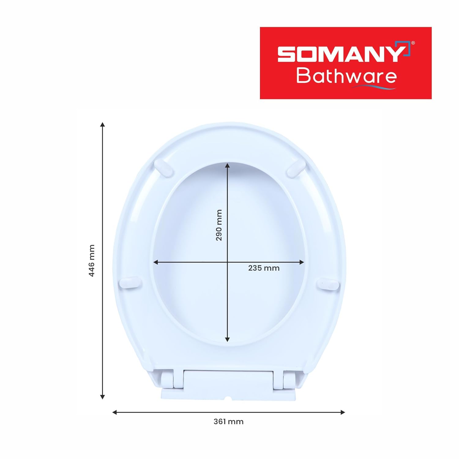Compact Soft Close Toilet Seat Cover for Bathroom(17118001186101) 5