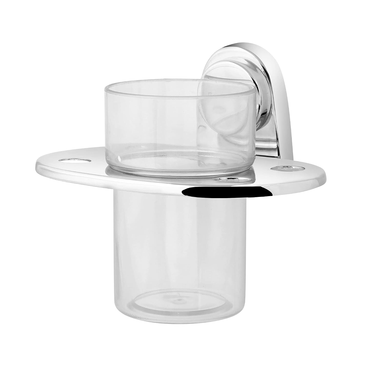 Dhaara Stainless Steel Tumbler Holder Wall Mounted Chrome Bathroom Glass Holder(272130120081) 2