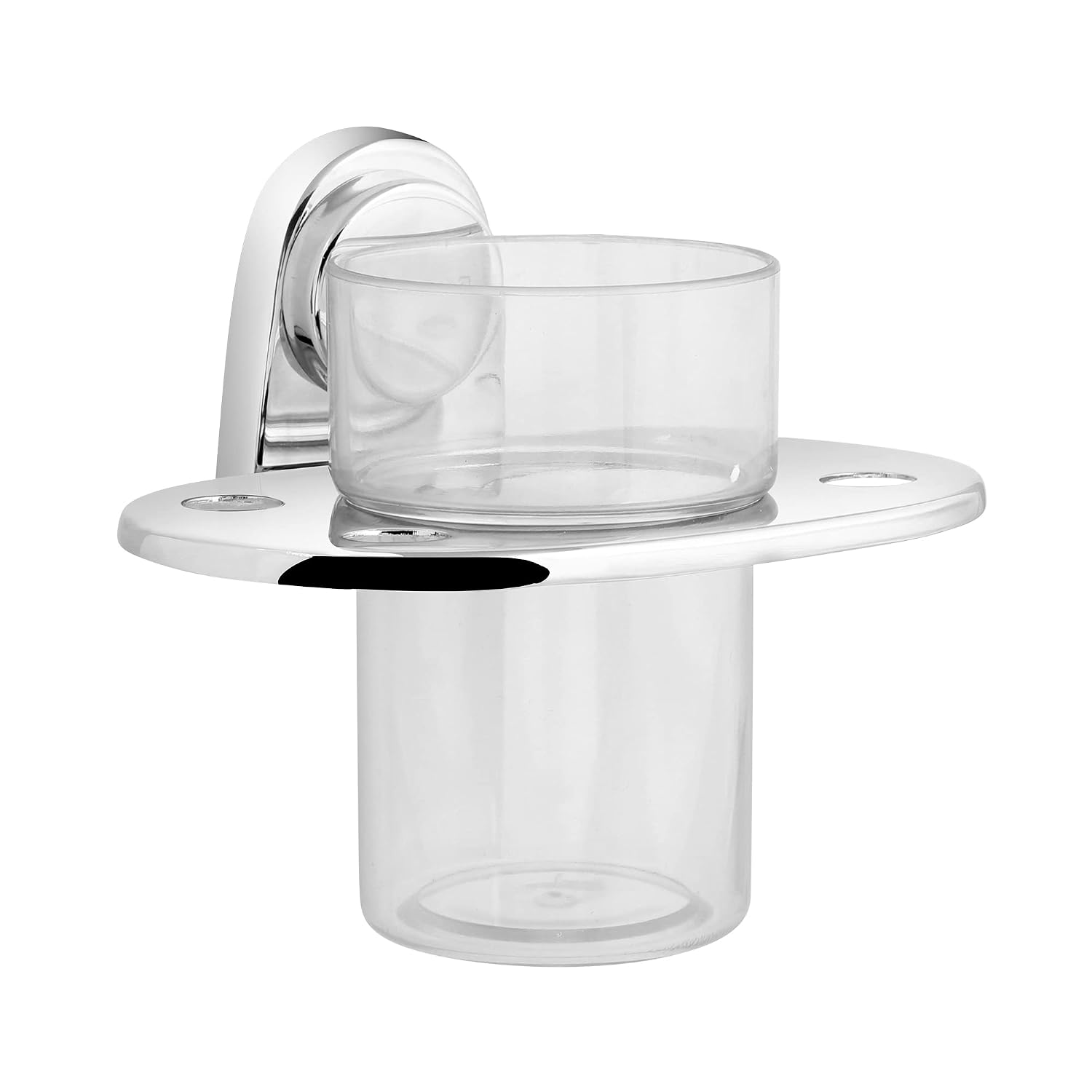 Dhaara Stainless Steel Tumbler Holder Wall Mounted Chrome Bathroom Glass Holder(272130120081) 3