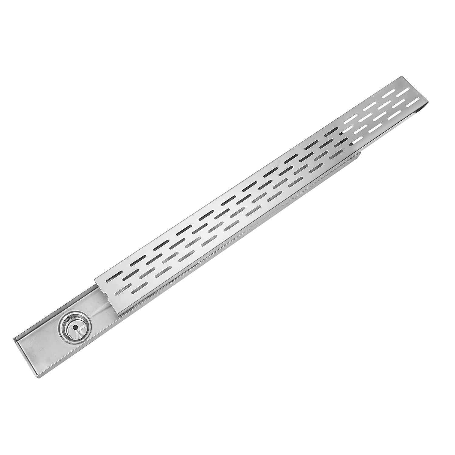 Somany Stainless Steel Cummins Shower Drain Channel ((600x100x25mm) 24 Inches)(272150050651) 2