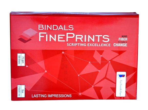 Bindal Fine Prints 75 GSM A4 Size Multipurpose Copier Paper 500 Sheets, White (Pack of 10 Ream)(Bindal Fine Prints 75 GSM A4 Size) 3