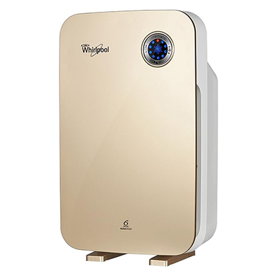 Whirlpool Purafresh W210 45W Air Purifier with 3-in-1 Filter, 210 m³/h CADR & 6th Sense Anion Shield 2