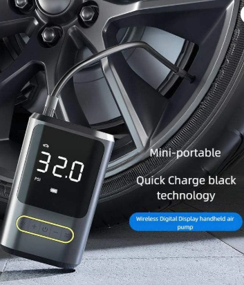 LRSA Tyre Air Pump Cum Phone Powerbank for Car & Bike | 150 Psi | 6000 Mah | Digital Display | 5 Air Fill Modes |Portable Electric Tyre Air Inflator P(LRSA AIr Pump) 4