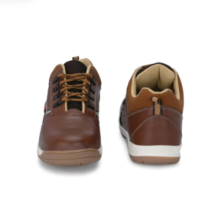 Kavacha Steel Toe Safety Shoe , Pure Leather Upper and Foam Comfort & TPR Sole (S222)(size-7) 2