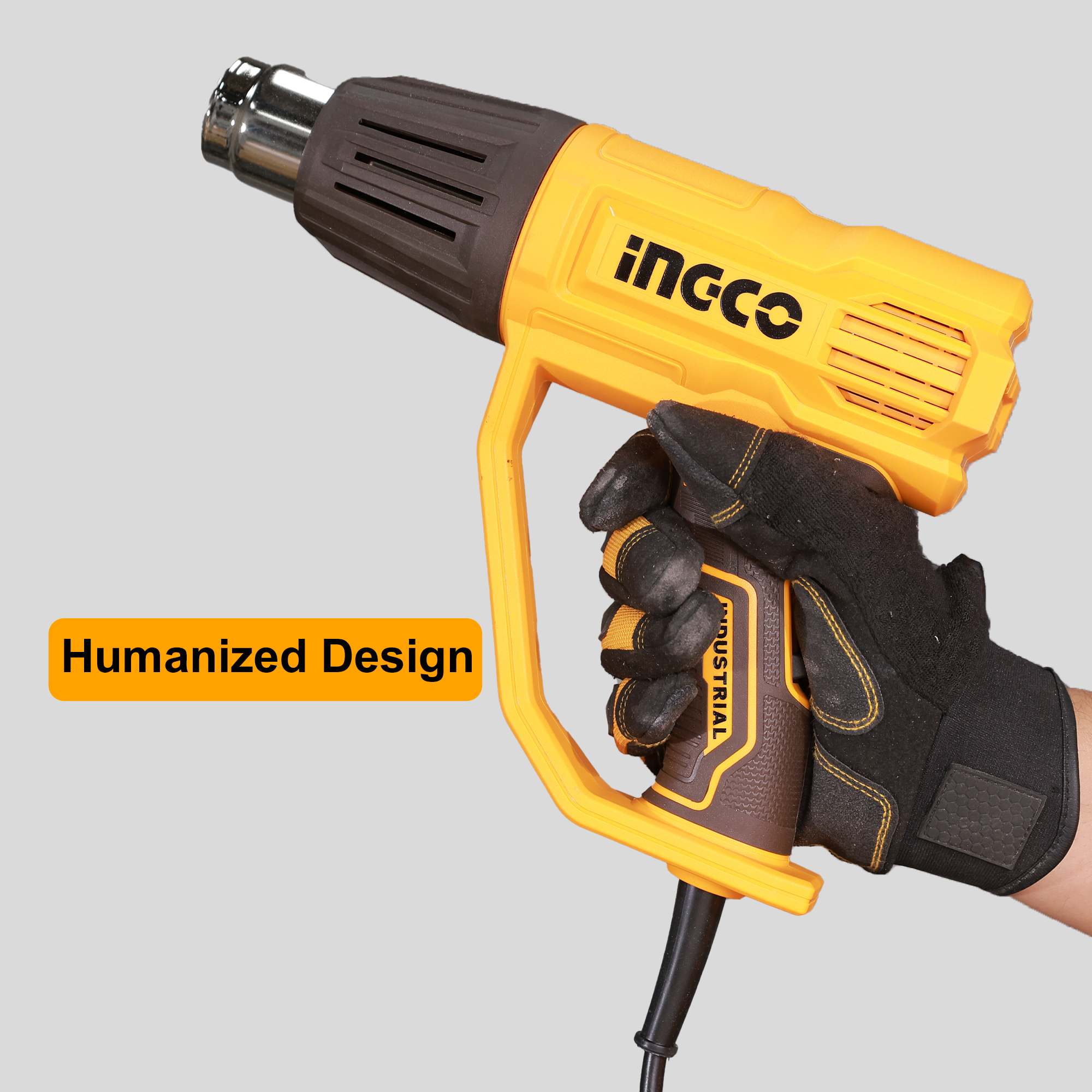 Ingco 2000 Watt Heat Gun With 3 Adjustable Temperature Settings, 3 Pcs Nozzle & Scraper(HG200078) 2