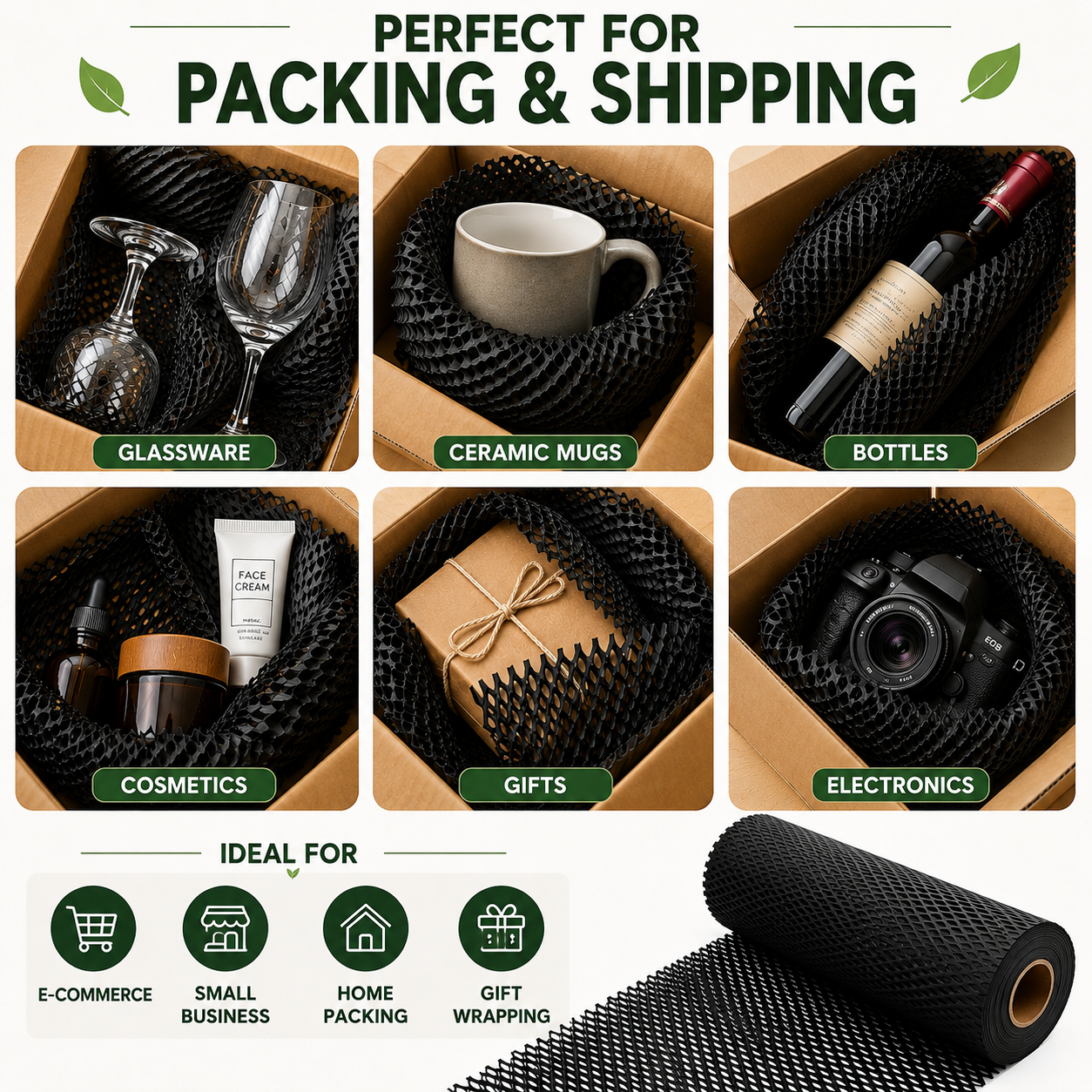 JPPL Honeycomb Paper Roll Ecofriendly in Black Col(JPPL Honeycomb Paper Roll Ecofriendly in Black Col) 5